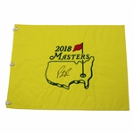 Patrick Reed Signed 2018 Masters Embroidered Flag JSA ALOA