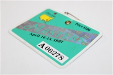 1997 Masters Tournament SERIES Badge #A06278 - Tiger Woods First Masters Win