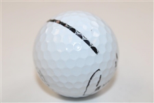Cameron Young Signed Personal Used Titleist 3 Logo Golf Ball JSA ALOA
