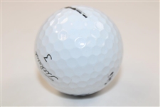 Cameron Young Signed Personal Used Titleist 3 Logo Golf Ball JSA ALOA