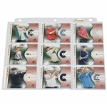Nine (9) Course Classic UD SP Authentic Game Used Shirt Patch Cards