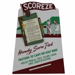 Scoreze Handy Score Pad On Cardboard Stock - Excellent Condition