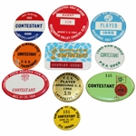 Ten (10) Charles Coody Player/Contestant Badges - 1960s Events