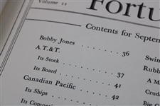1930 Fortune Magazine w/Bobby Jones Wins The Open at St. Andrews Currier & Ives Print