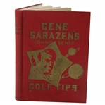 1924 Gene Sarazens Common Sense Golf Tips 1st Ed Book by Gene Sarazen
