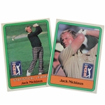 Two (2) Jack Nicklaus 1981 PGA Donruss Rookie & Statistical Leader Cards 