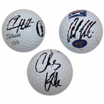 Tyrrell Hatton, Adam Hadwin & Chris Kirk Signed Golf Balls JSA ALOA