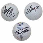 Tommy Fleetwood, Adam Svensson & Byeong-Hun An Signed Golf Balls JSA ALOA
