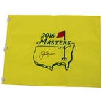 Jack Nicklaus Signed 2016 Masters Tournament Embroidered Flag JSA ALOA