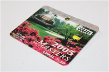 2005 Masters Tournament Series Badge #Q06465 - Tiger Woods Win