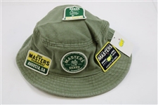 2020 Masters Tournament Patches Collage Olive Bucket Hat - Size L/XL