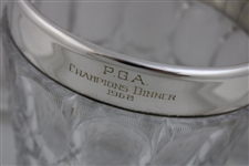 1968 PGA Champions' Dinner Large Crystal Cut Glass Ice Bucket Bowl