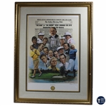 1996 First 80 Years of PGA Championship Ltd Ed Doug Lodon Print by Artist Chung - Framed 