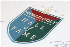 Goosen, Stephenson, Payne & Walters Signed World Golf Hall of Fame Flag JSA ALOA