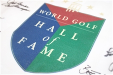 Burke, Runyan, Casper, Berg, Jameson, Suggs & 2 others Signed WGHoF Flag JSA ALOA