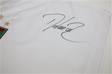 Davis Love III, Ian Woosnam & Meg Mallon Signed World Golf Hall of Fame Flag JSA ALOA