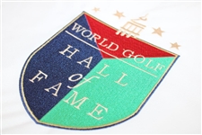 Davis Love III, Ian Woosnam & Meg Mallon Signed World Golf Hall of Fame Flag JSA ALOA