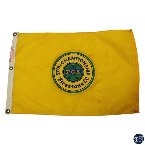 1975 PGA Championship at Firestone CC Par-Aide Embroidered Flag - Jack Nicklaus Win