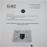 Goosen, Stephenson, Payne & Walters Signed World Golf Hall of Fame Flag JSA ALOA