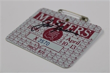 Jack Nicklaus Signed 1986 Masters Tournament SERIES Badge #X3570 JSA ALOA