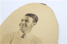 Early Gene Sarazen Circle Cutout Original Posed Studio Photo - Sarazen Collection