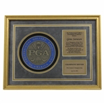 Gene Sarazens Personal 1990 PGA Senior Championship Award For Contributions To The Game