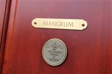 Lloyd Mangrum's Original World Golf Hall of Fame Cherry Wood Locker Door #76