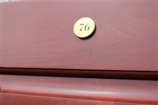 Lloyd Mangrum's Original World Golf Hall of Fame Cherry Wood Locker Door #76