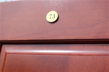 Johnny Miller's Original World Golf Hall of Fame Cherry Wood Locker Door #73