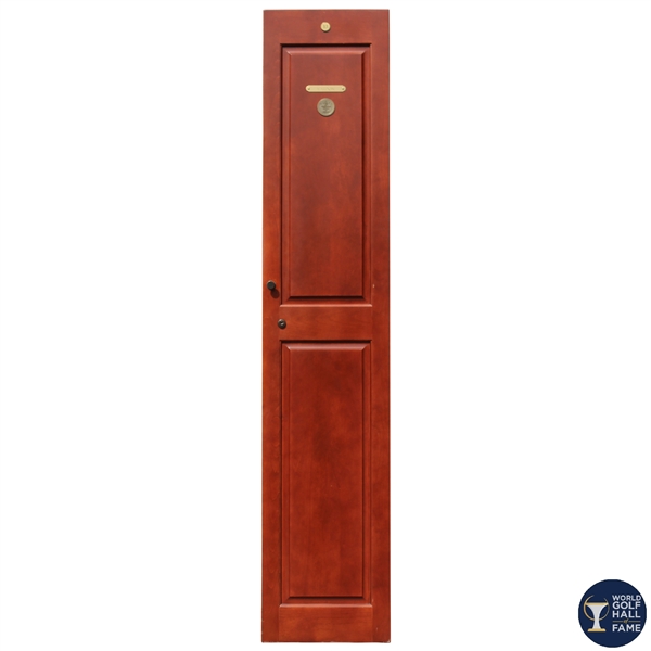 Harry Vardons Original World Golf Hall of Fame Cherry Wood Locker Door #13