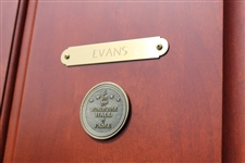 Charles Chick Evans' Original World Golf Hall of Fame Cherry Wood Locker Door #19