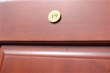 Charles Chick Evans' Original World Golf Hall of Fame Cherry Wood Locker Door #19