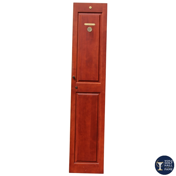 Byron Nelsons Original World Golf Hall of Fame Cherry Wood Locker Door #6