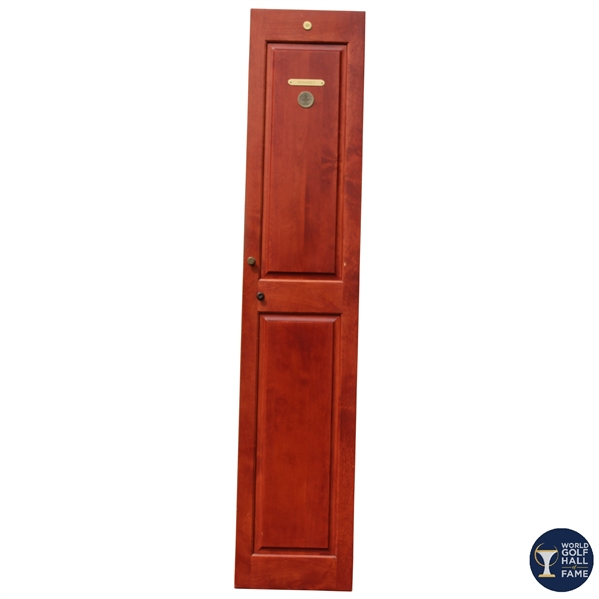 Jimmy Demarets Original World Golf Hall of Fame Cherry Wood Locker Door #48