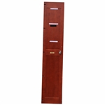 Tiger Woods' Original World Golf Hall of Fame Cherry Wood Locker Door