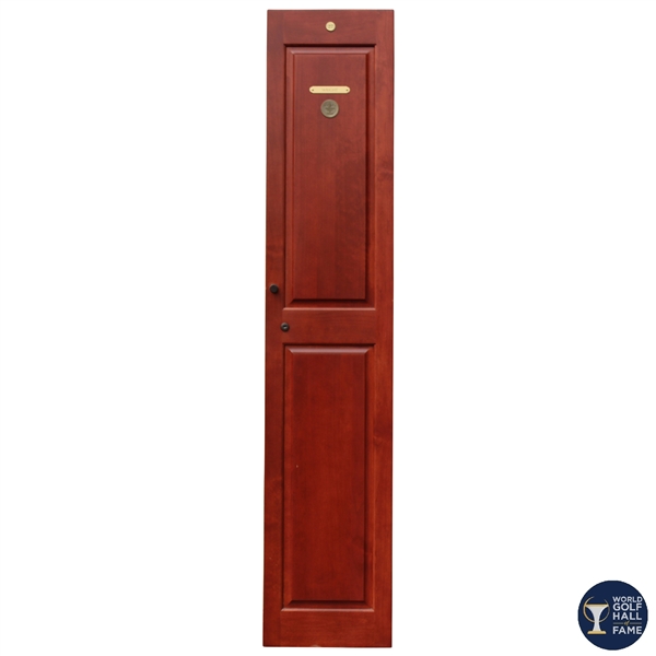 Mickey Wrights Original World Golf Hall of Fame Cherry Wood Locker Door #27