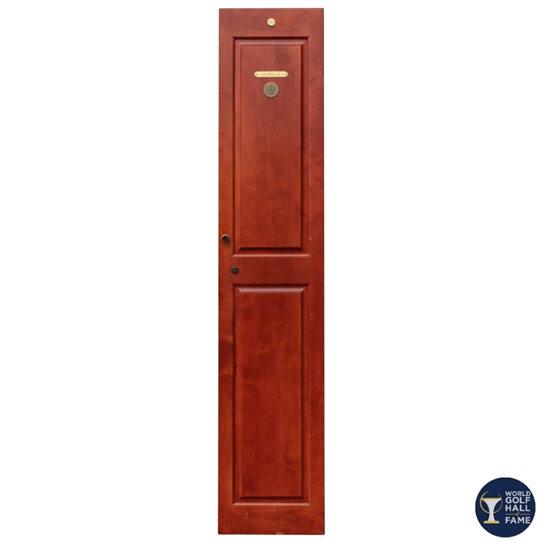 Tom Morris Jr.s Original World Golf Hall of Fame Cherry Wood Locker Door #20