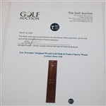 Lee Trevino’s Original World Golf Hall of Fame Cherry Wood Locker Door #44