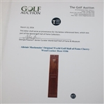 Alister MacKenzie's Original World Golf Hall of Fame Cherry Wood Locker Door #106