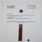 Mickey Wright's Original World Golf Hall of Fame Cherry Wood Locker Door #27