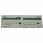 Tiger Woods Signed & Used 1998 National Car Rental Golf Classic Final Rd Scorecard PSA LOA