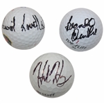 Golf Instructors/Announcers Leadbetter, Chamblee & Haney Signed Golf Balls JSA ALOA