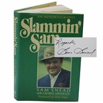 Sam Snead Signed 1986 Slammin Sam 1st Edition Book JSA ALOA