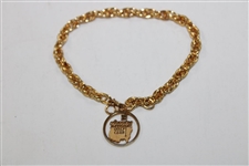 Augusta National Golf Club 10k Gold Charm Bracelet w/Velvet Box