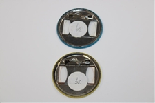 1972 Masters Gallery Official Badge #4 & 1975 Gallery Official Badge #4 - Jack Nicklaus Win