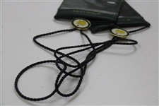Two (2) Masters Tournament Logo Dk Green Lanyards - Used
