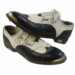 Payne Stewart Signed Tournament Worn Black & White Fore Golf Shoes