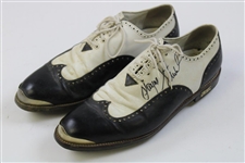 Payne Stewart Signed Tournament Worn Black & White 'Fore' Golf Shoes