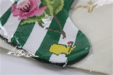 2024 Masters Tournament Logo Berckmans Place Azalea Stocking with Masters Bag