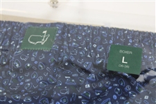 2024 Masters Tournament Logo Berckmans Place Peter Millar Navy Boxers - Large